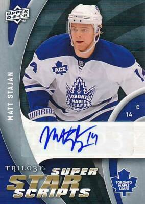 2009-10 UD Trilogy SUPER STAR SCRIPTS #MS MATT STAJAN - Toronto Maple Leafs