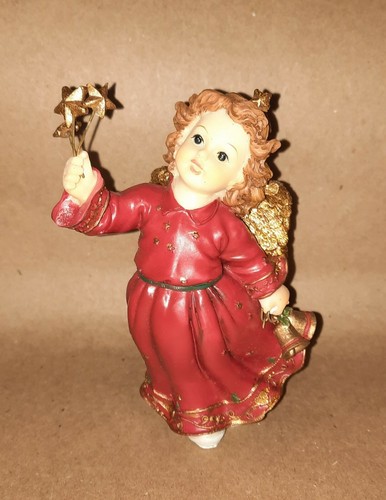 2 Christmas Angel Cherub Figurines - Picture 2 of 8