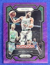 Jayson Tatum 2023-24 Panini Prizm Monopoly PURPLE WAVE PRIZM #7 CELTICS