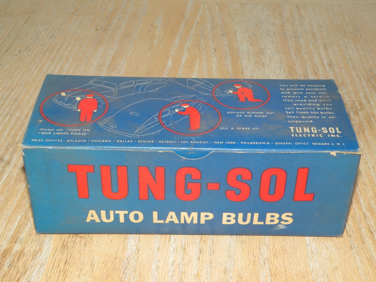 コレクション USAVTG Tung-Sol Auto Lamp Bulbs 1940-50s Box of 10 Vintage Tung-Sol Auto Light Bulbs 1890 24 Volt | eBay
