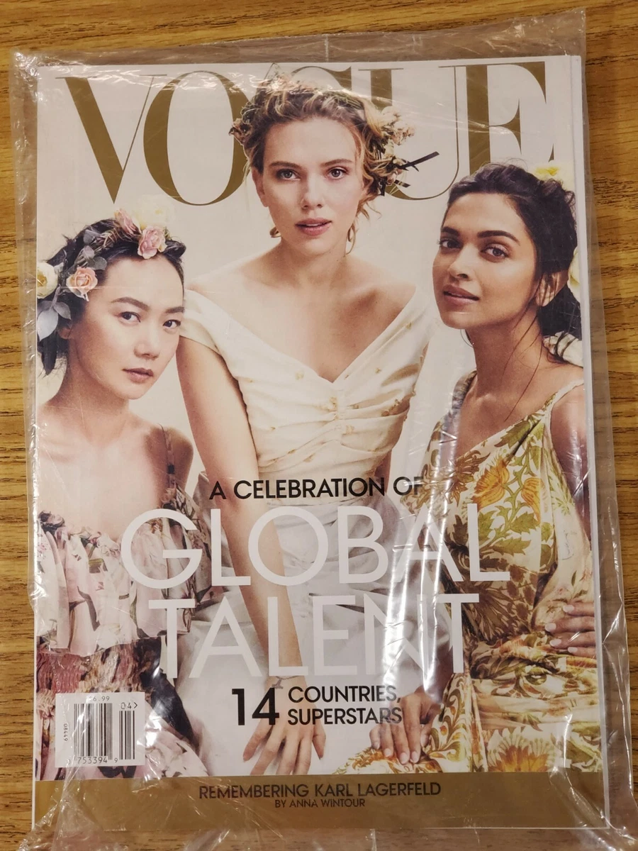 VOGUE Magazine Apr 2019 Issue Scarlett Johansson Doona Bae Deepika