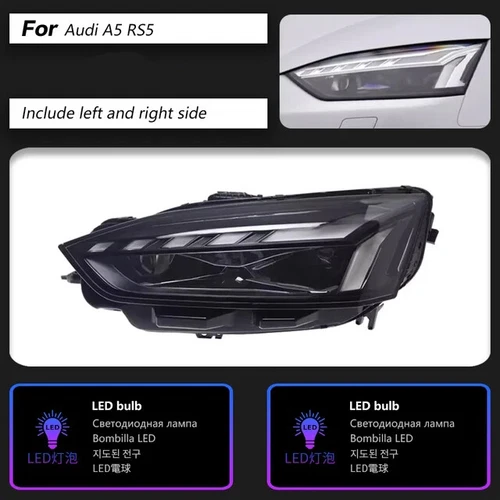 For Audi A5 RS5 2017-2021 LED Front DRL Headlight Sequential Turn Signal Lamps - Bild 3 von 10