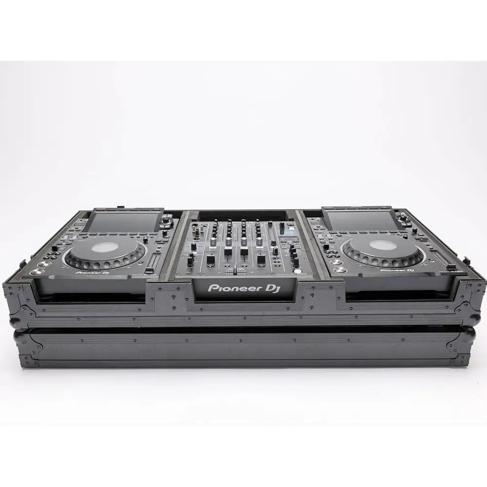 MAGMA MULTI FORMAT CASE PLAYER/MIXER SET BLACKWHEELS flightcase coppia cdj+mixer