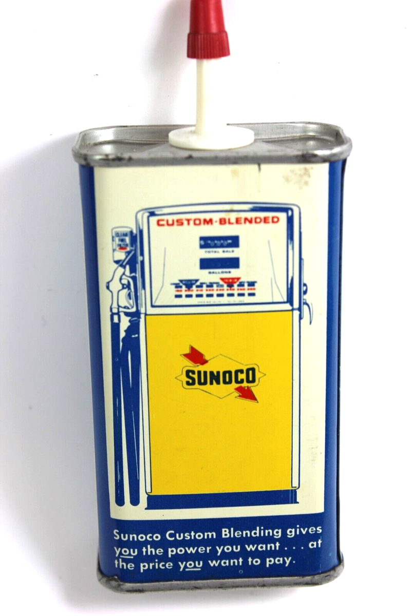 Vintage SUN Oil Company SUNOCO 4 fl. oz. Household Oil TIN