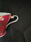 Aynsley Deep Red  Burgundy Corset Tea Cup & Saucer Gold CHINTZ made in England — photo 5