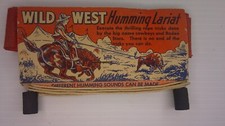vintage wild west Humming lariat rope children toy in original package Z134