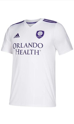 NWT adidas Orlando City Away Jersey Boy's Soccer Sz L