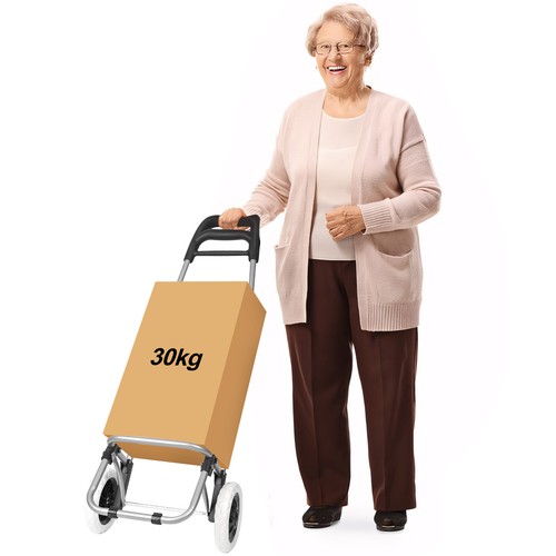 Carrello della spesa pieghevole borsa della spesa carrello della spesa carrello a mano - Foto 5 di 7
