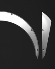 White 4 2 Pieces Jdm Fender Flares Universal Fiberglass 2 Pieces White 4 2 Pieces Jdm Fender Flares Universal Fiberglass 2 Pieces