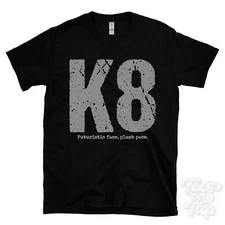 K8: Futuristic face, plush pace T-Shirt car driver gift