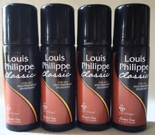 4 Louis Philippe For men Anti-perspirant Deodorant Classic 2.5 OZ NEW Roll On