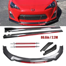 For Scion FRS TC Front Bumper Lip Spoiler Side Skirt Carbon Fiber Body Kit