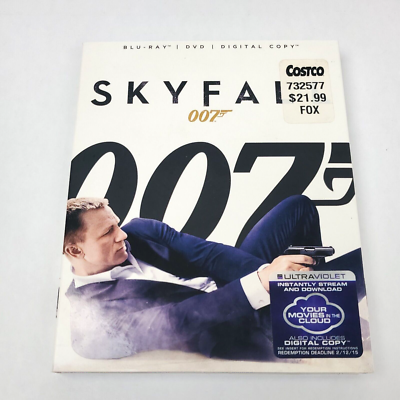 James Bond Skyfall 007 Blu-ray DVD 2012 Daniel Craig Columbia