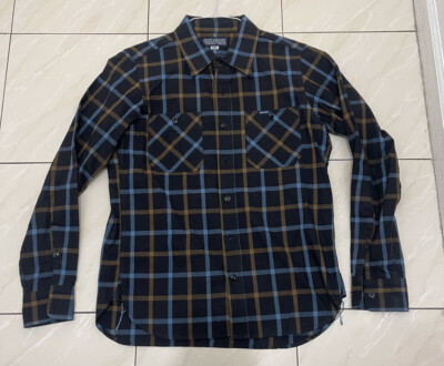 Iron Heart Check Long Sleeve Cotton Sz S | eBay