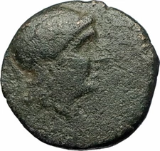 Pergamon Regal Coinage 282BC Athena & Thyrsos  Ancient Greek Coin  i71679