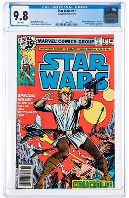  MARVEL STAR WARS 17 CGC 9.8 White 1978 Untold Story Of Luke Skywalker's Past!