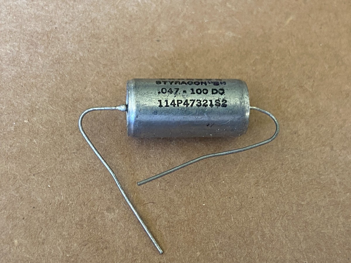 NOS Vintage .047 uf 100v Sprague 114P Styracon B Vitamin Q