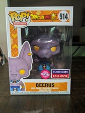 flocked beerus funko pop funimation