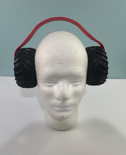 Monster Jam Truck Tire Child Kids Ear Muffs Headphones Hearing Protection Red