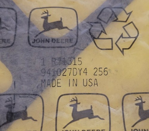 John Deere OEM Water Pump Gasket R520580/R71315 For: 4040, 4240, 4440, 4050 - Picture 2 of 2