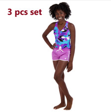 NEW Gerry Youth Girl 3-piece Swim Set