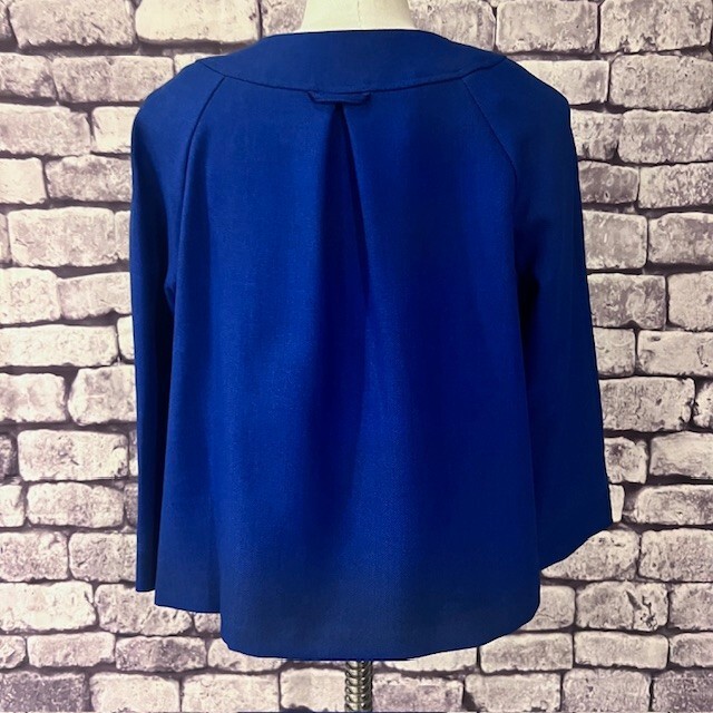 Perceptions Blue 34 Sleeve Button Front Jacket Si… - image 6