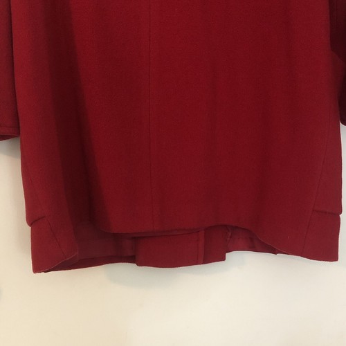 VINTAGE FORECASTER OF BOSTON Red Wool 3/4 Length Coat Size 9/10 Granny Cottage - Picture 15 of 17