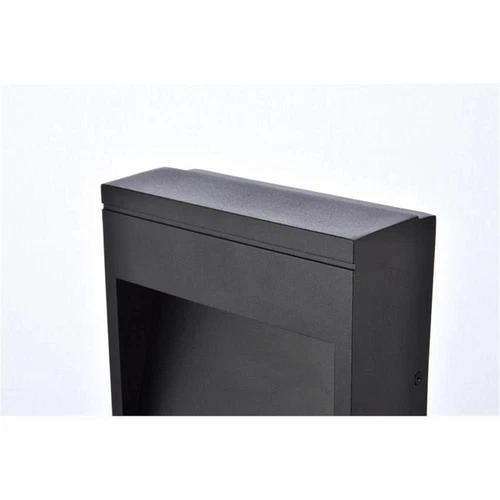 Living District Raine 1-Light Aluminum LED Wall Sconce in Black - Picture 5 of 6