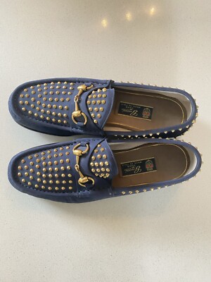 GUCCI MENS STUDDED LOAFERS.1953 Collection. EUR42 Authentic Gucci Mens Studded Horsebit Loafers. 1953  main image 2