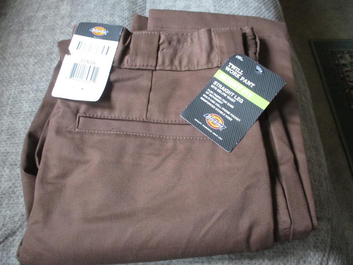 dickies made in USA workpant brown 31×30 Vintage 80s Mens 42x32 Dickies 874 Brown Work Pants USA Made NOS