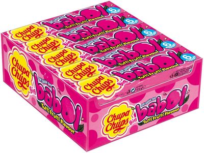 Chupa Chups Big Babol Tutti Frutti Frucht - Kaugummi - 20 Packungen 