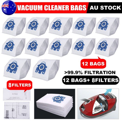 12x Vacuum Cleaner Bags for Miele 3D GN FJM Hyclean S8 S5 S5211 S5210
