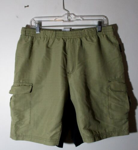Men's LIQUIDCELL Tan Taupe Padded Cycling Shorts Size L - 第 1/5 張圖片