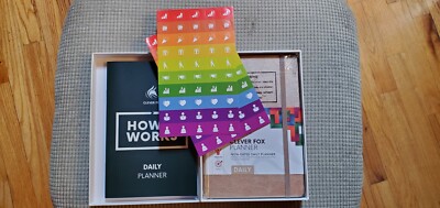 Clever Fox Daily Planner Gold (Not Dated) New in Box