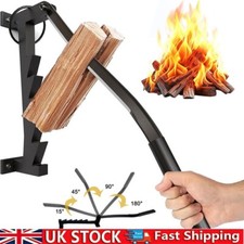 Wall Mounted Wood Kindling Splitter High Carbon Steel Manual Fire Wood Cutter UK