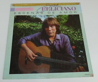 JOSE FELICIANO ESCENAS DE AMOR VINYL RECORD COLOMBIA ALBUM LP 33 RPM 1982