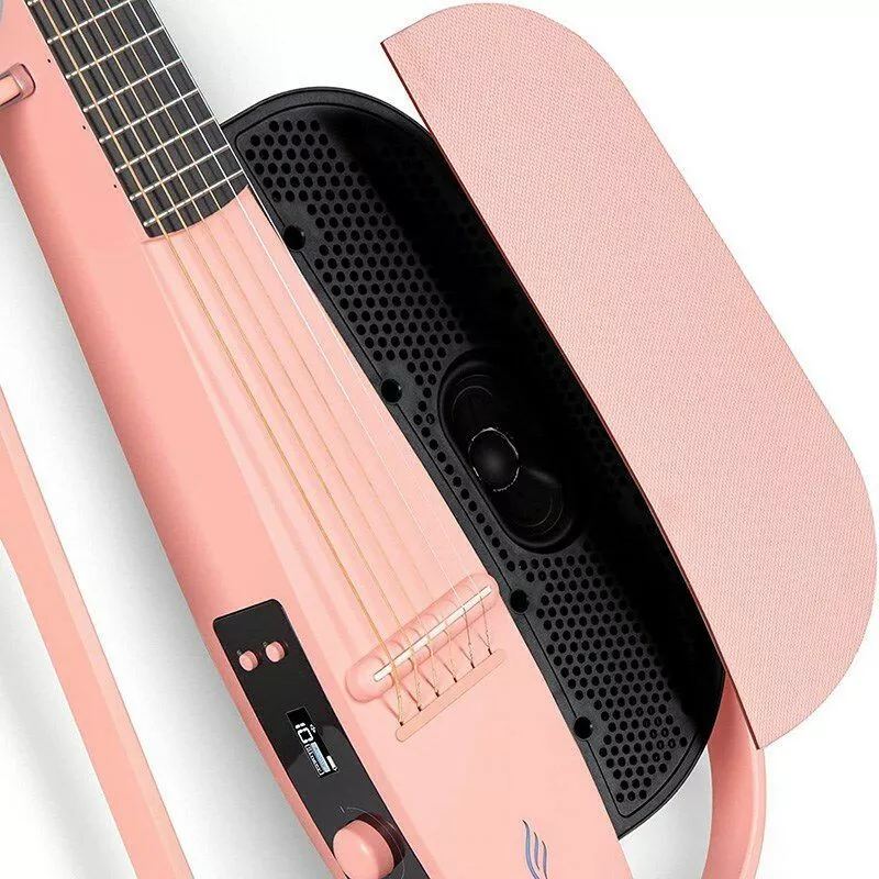 NEW ENYA Guitars NEXG Pink Next Gen Silent Guitar Built in Amp