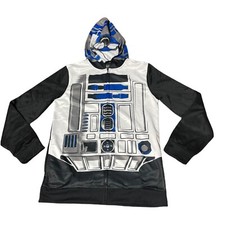 NWOT Boys youth Star Wars full zip hooded jacket XL
