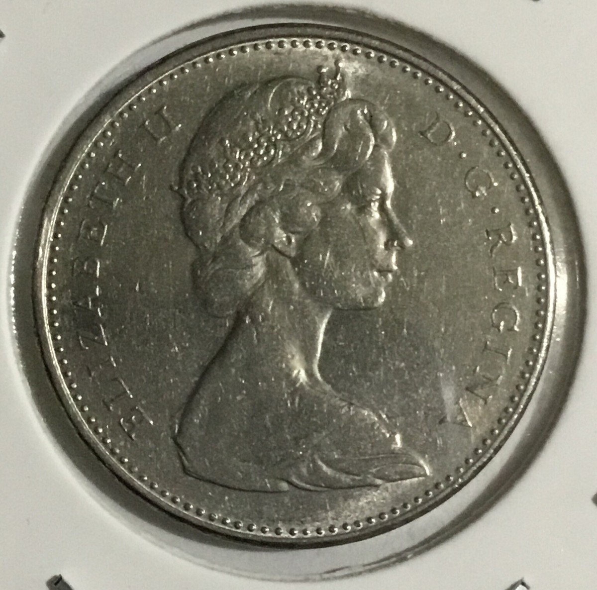 Canada 1978 Queen Elizabeth ￼5 Cents Nickel XF Bug face beaver