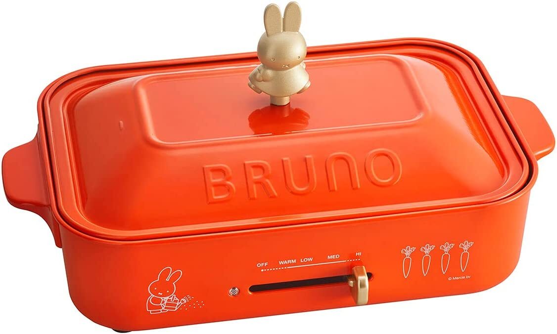 新品　未開封　miffy コンパクトホットプレート オレンジ BRUNO miffy COMPACT HOT PLATE