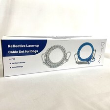 Dog Tie Out Cable Set - 20 Ft Dog Run Aerial Trolley System with 10 Ft Pulley Ru