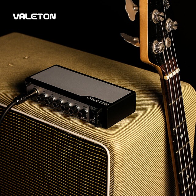 Valeton Bass Guitar Amp Pedal With Chorus Distortion Overdrive Asphalt