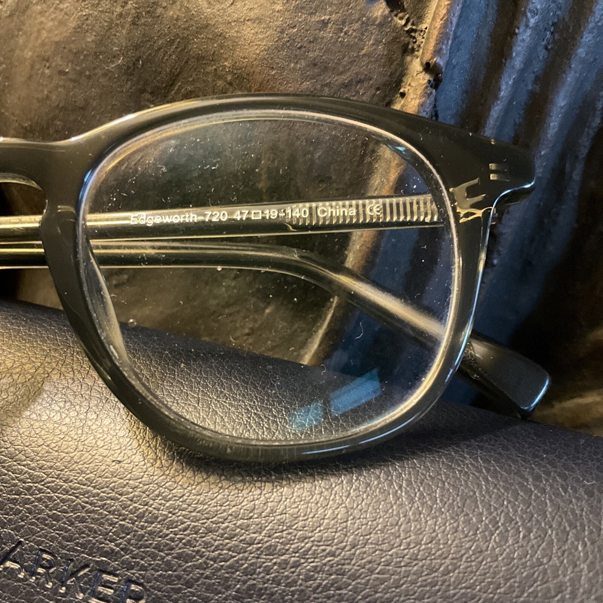 Warby Parker Eye Glasses Eyeglasses Frames Moriarty 7101 47-21-140 Moriarty Eyeglasses in Jet Black Matte with Polished Silver  main image 4