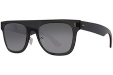 RetroSuperFuture Duo-Lens Flat Top 6F3/R SP17 Sunglasses Black/Silver Lens 55mm