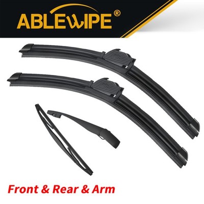 ABLEWIPE Front Rear Wiper Blade Arm Fit for Subaru Legacy 2019-2015, 4pcs