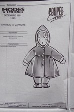 Patron De Couture Jupe + Combinaison Poupée - Modes Et Travaux Mai 1990 - Occasion