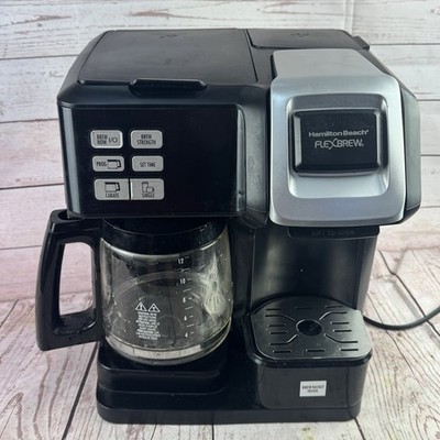 Hamilton Beach FlexBrew 2-Way Coffee Maker   12-Cup Carafe + Single Serve 