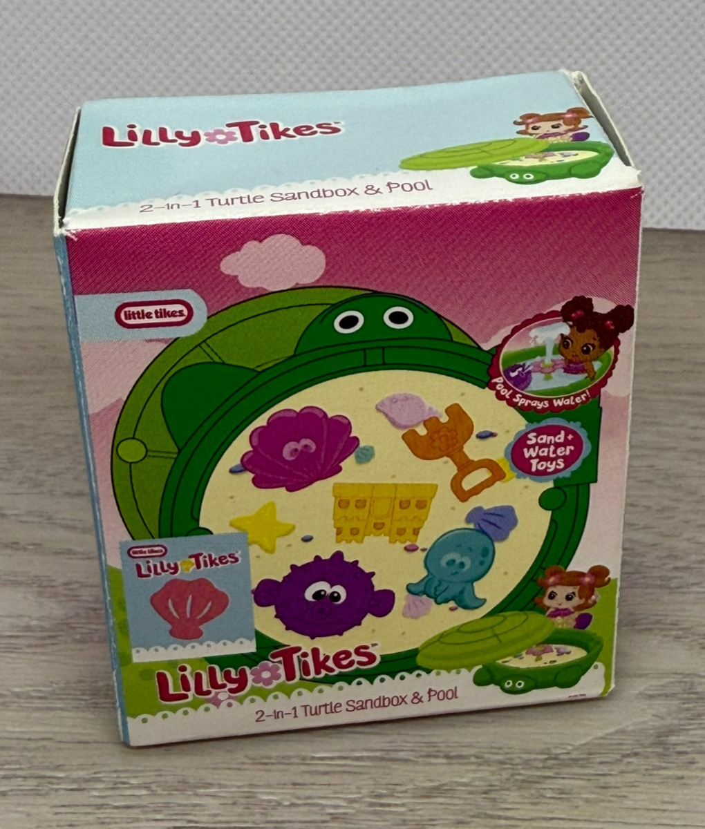 MINIVERSE Mini little tikes 2-in-1 TURTLE SANDBOX & POOL series 1
