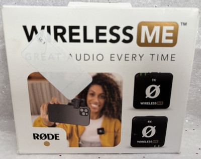 RODE Wireless ME Compact Microphone System: Lavalier Condenser Mic USB-C Light