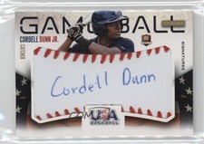 2014 USA Baseball Box Set Game Ball Signatures 22/25 Cordell Dunn Jr Auto 1t3
